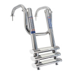 Scaletta telescopica con maniglie 3 gradini