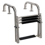 Scala telescopica da plancetta 4 gradini estesa - immagine 3