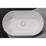 Lavello semiovale in Ocritech bianco 450x260
