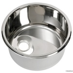 Lavello inox tondo 330 x 180 mm