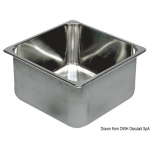 Lavello inox 360 x 360 x 150 mm