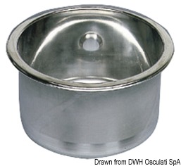 4.0.2 Lavello inox tondo 285 x 180 mm - immagine 1