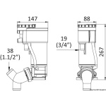 Kit elettrificazione 12V per WC manuale - immagine 2