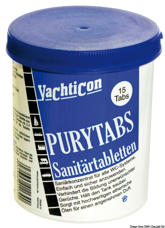 50.209.54.jpg Pastiglie sanitarie per WC Pury Tabs YACHTICON - immagine 1
