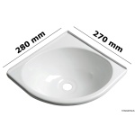 Lavello triangolare ABS