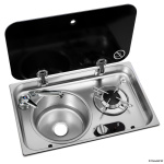 Piano cottura 1 fuoco - lavello SX con miscelatore