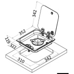 Piano cottura ad incasso con coperchio - immagine 2