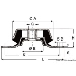 Prigionieri per antivibranti 10 x 80 mm - immagine 2