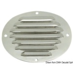 Presa d'aria ovale inox 116 x 128 mm