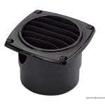 Presa d'aria ABS con collare mm 92x92 bianca