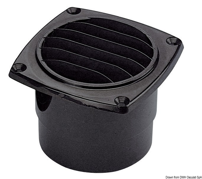 53.273.xx_A.jpg Presa d'aria ABS con collare mm 92x92 nera - immagine 1