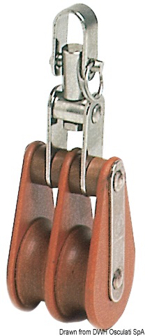 4.0.2 Bozzello Hye tufnol 2 pulegge TW 10x35 - immagine 1