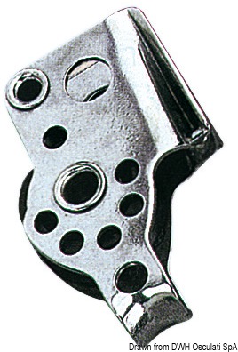 4.2.7 Bozzello inox 1 puleggia arricavo strozzatore 17x5 - immagine 1