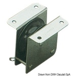Bozzello inox incasso 1 puleggia 55x12