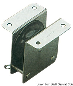 4.2.7 Bozzello inox incasso 1 puleggia 55x12 - immagine 1