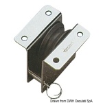 Bozzello inox incasso 1 puleggia 34x5