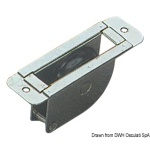 Bozzello inox incasso 1 puleggia 38x8