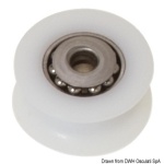 Puleggia in delrin su sfere inox mm 20 Ø 8