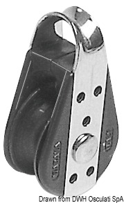 4.0.2 Bozzello inox 1 puleggia 22x6 - immagine 1