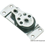 Bozzello inox 1 puleggia piatto 25x6