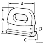 Cursori nylon curvi 14 mm - immagine 2