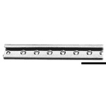 Rotaia inox per cursori 25 mm 1 m
