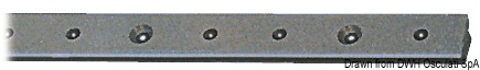 4.2.7 Rotaia lega leggera anodizzata 25x4 mm 2 m - immagine 1