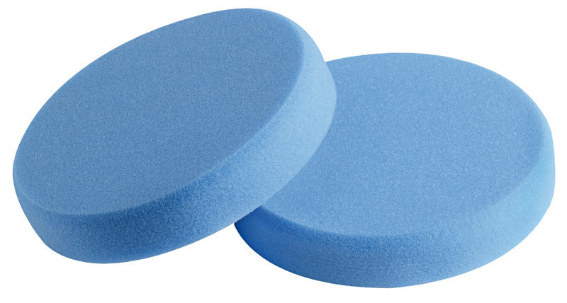 65.230.02_New2019.jpg Tamponi in schiuma per lucidatrice blu 80x30 mm (cf da 2 pz) medio-morbido - immagine 1