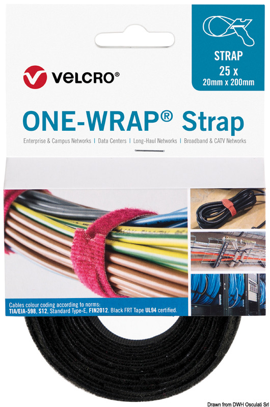 65.455.20.jpg VELCRO®Brand ONE-WRAP® fascet. 20x200mm nero cf.25 - immagine 1