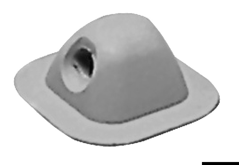 66.070.43.jpg Passacima grigio chiaro RAL 7035 96x96 mm - immagine 1