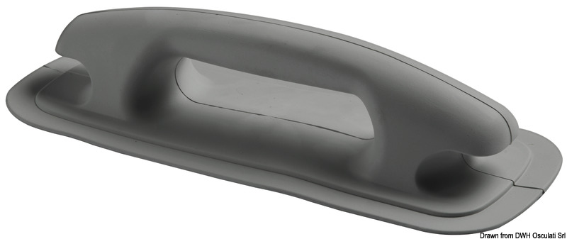 66.070.58.jpg Maniglia/bitta 284x116 mm grigio scuro RAL 7012 - immagine 1