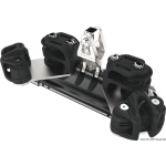 Carrello randa 2 supporto verticale pulegge doppie con strozzatore