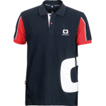 Polo Sport Osculati 2021 blu e rossa donna