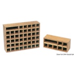 Contenitore teak per 40 bandiere