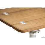 Tavolo teak pieghevole 70x64 cm - immagine 5