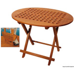 Tavolo teak ovale 80x65x57 cm