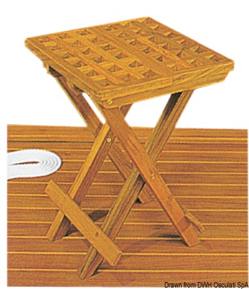 4.2.7 Sgabello teak 30x30x45 cm - immagine 1