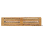 Frontalino protezione teak 445x100 mm