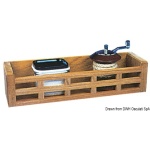 Contenitore in teak 300x85x70 mm