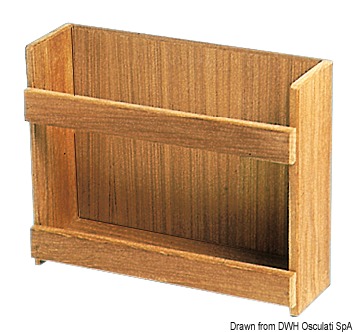 4.0.2 Porta barattoli teak 316 x 101 x 254 mm - immagine 1