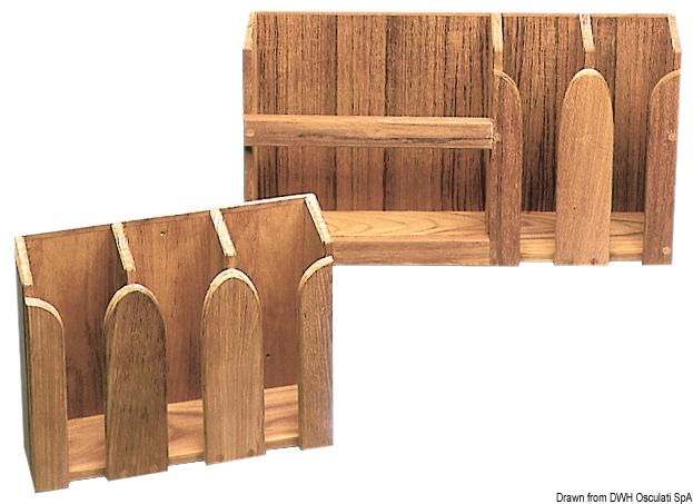 4.0.2 Porta tazze teak 312x108x250 mm - immagine 1