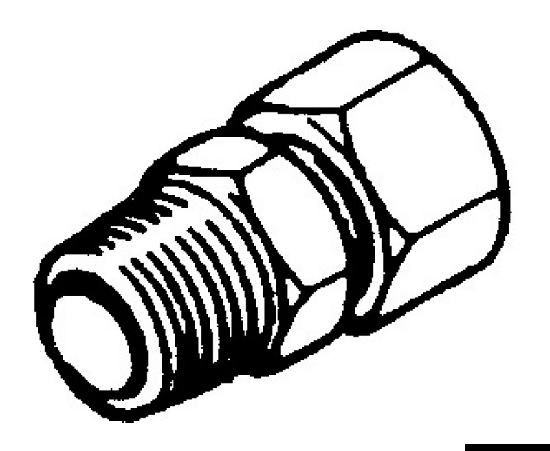 SF38.jpg Raccordo per Pompe Ultaflex Diritto 3/8 (SF38) - immagine 1
